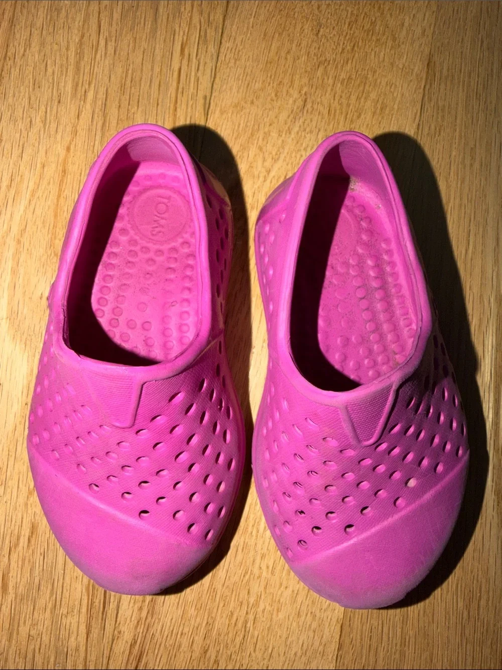 Toms Kids Pink Slip-On Water Shoes